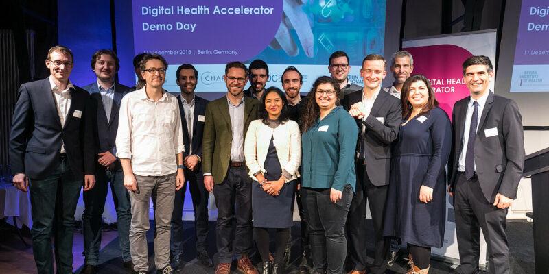 Full house at the second “BIH Digital Health Accelerator Demo Day” held by the Berlin Institute of Health (BIH)>